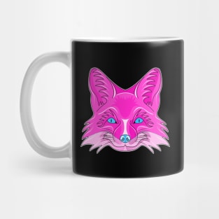 pinky fox face cartoon Mug